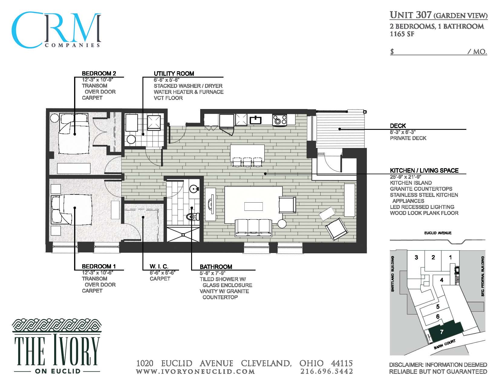 Floor Plans The Ivory On Euclid Downtown Cleveland