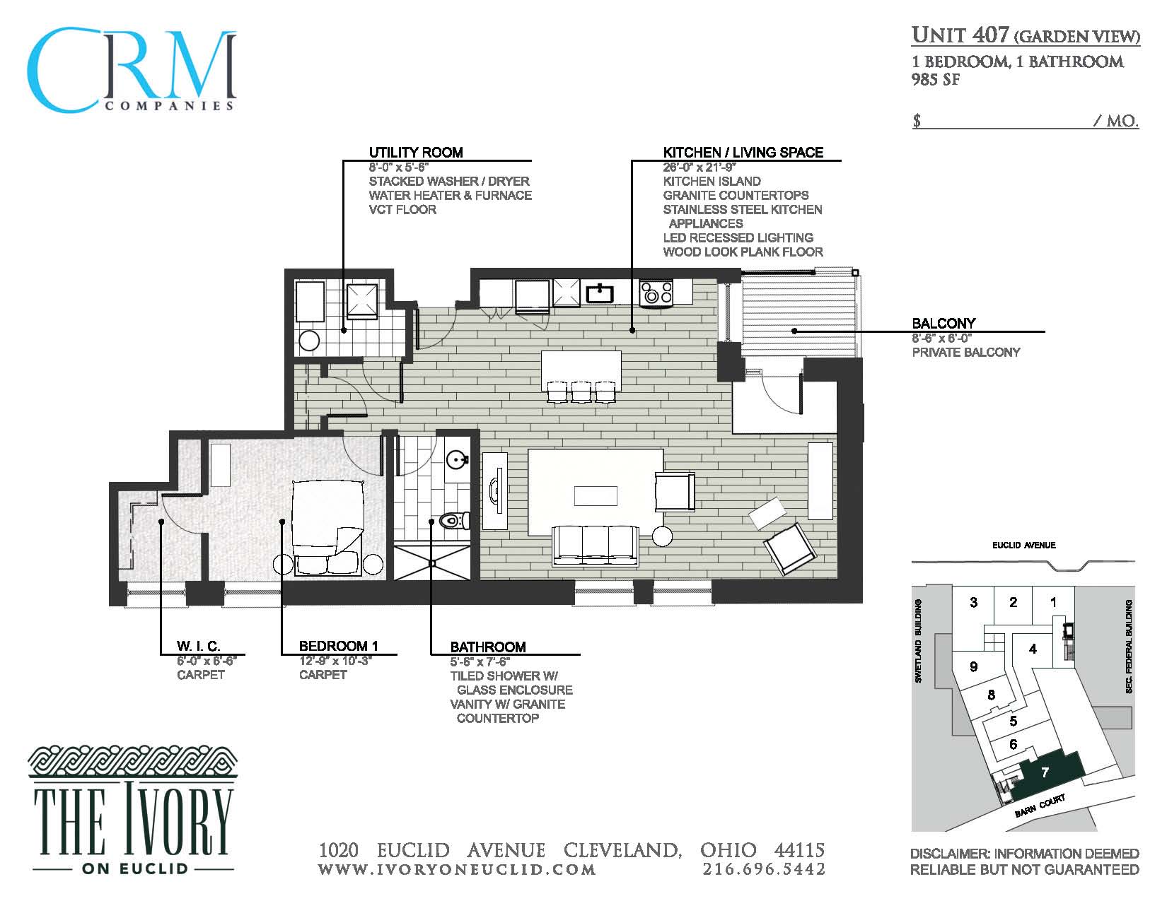 Floor Plans The Ivory On Euclid Downtown Cleveland